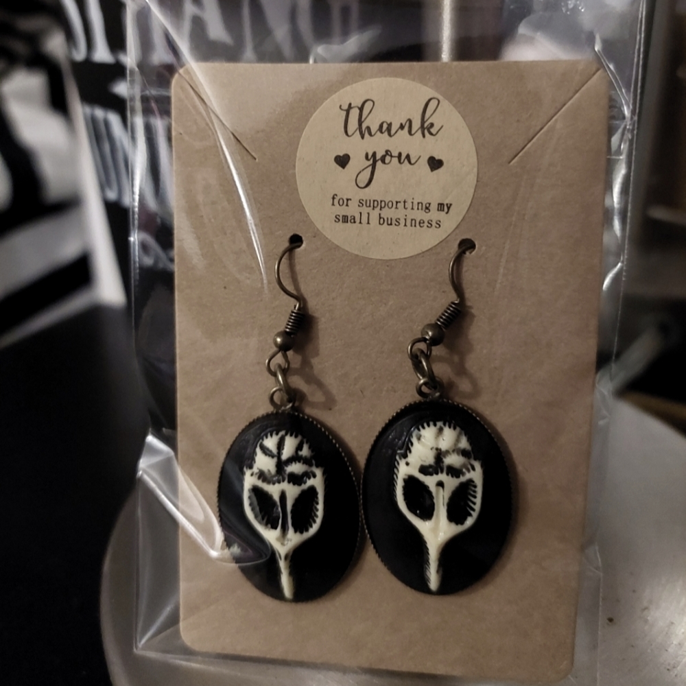 Bird Skull Earrings